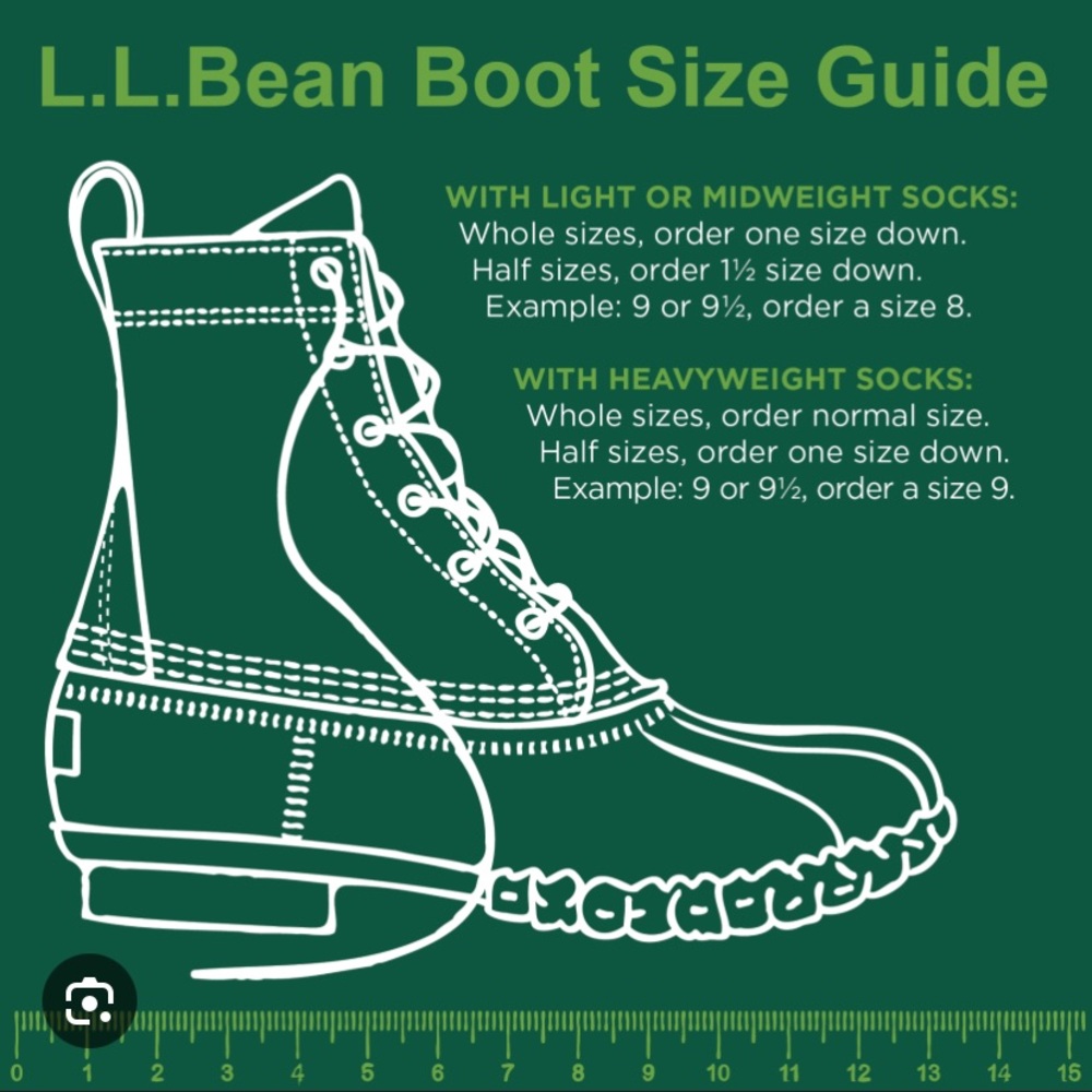 L.L. Bean Bean boots duck boots 8 inch tall outdoor rain size 9 EUC - Picture 11 of 11